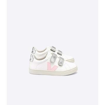 Veja ESPLAR CHROMEFREE Cipő Gyerek White/Pink | HU 731PJJ